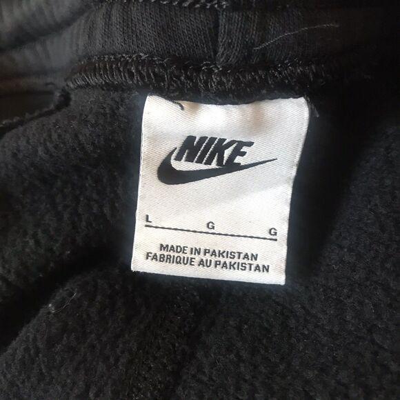 Nike Sweatpants Sportswear Club Fleece Mens L Black Joggers  Athletic 716830-010 - Picture 4 of 9
